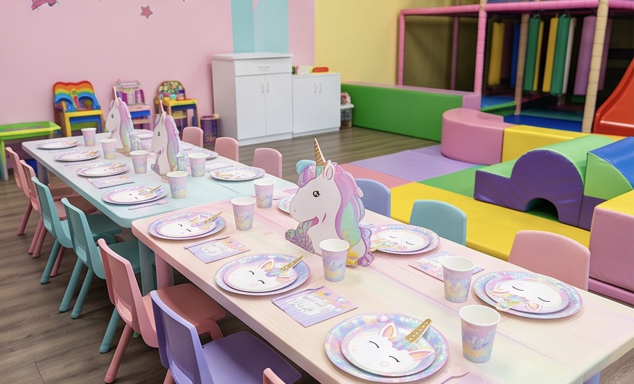 Pastel party table by Dekan Events